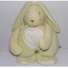 Doudou hochet lapin vert anis avec foulard Sucre d'orge