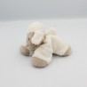 Doudou mouton blanc beige foulard pois NATTOU