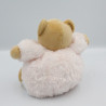 Doudou ours rose clair fourrure Fur KALOO 20 cm LOT DE 2