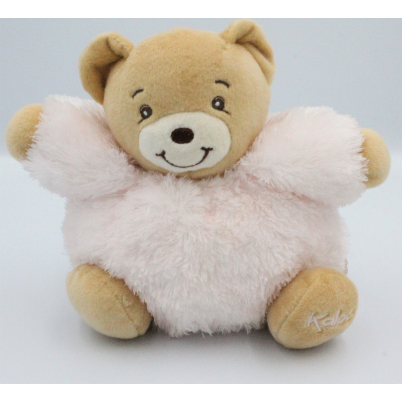 Doudou ours rose clair fourrure Fur KALOO
