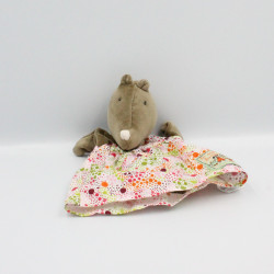 Doudou plat taupe la grande famille MOULIN ROTY