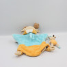 Doudou et compagnie marionnette cerf renne orange bleu bébé