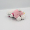 Doudou chat HELLO KITTY rose fleurs SANRIO LICENSE