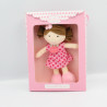 Doudou et compagnie poupée fille rose pois Demoiselle doudou