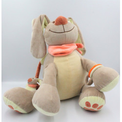 Grand Doudou eveil lapin Pol et Jade hochet anneau miroir NATTOU