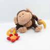 Doudou musical singe marron Basile LILLIPUTIENS
