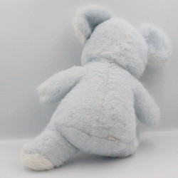 Peluche souris bleu blanche BOULGOM