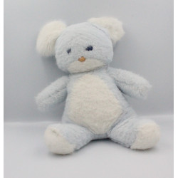 Peluche souris bleu blanche BOULGOM