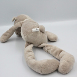 Doudou ours gris beige carreaux I2C KIABI BEBE