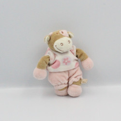 Doudou vache rose rosalie Dotty lola fleurs NOUKIE'S