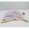 Doudou et compagnie plat lapin Lila beige rose mauve vert blanc