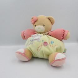 Doudou ours vert rose Petite Jolie Bliss KALOO