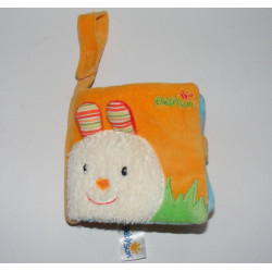 Livre d'éveil en tissu doudou éléphant BABYSUN