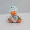 Doudou musical canard blanc bleu orange NATTOU