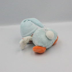 Doudou musical canard blanc bleu orange NATTOU