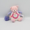 Doudou et compagnie veilleuse chat blanc rose mauve lovely fraise