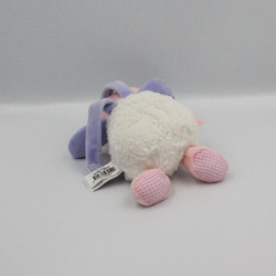 Doudou et compagnie veilleuse chat blanc rose mauve lovely fraise