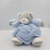 Doudou ours plume gris bleu blanc KALOO