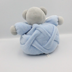 Doudou ours plume gris bleu blanc KALOO