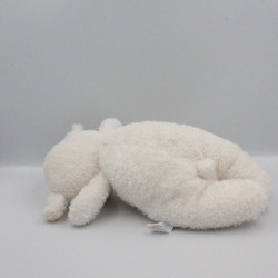 Doudou mouton blanc poche oiseau SERGENT MAJOR