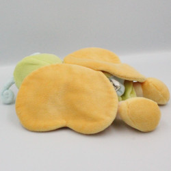 Doudou poupée lutin garçon déguisé en papillon vert bleu NICOTOY