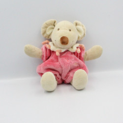 Doudou souris combinaison rose avion TEX BABY