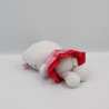 Doudou chat HELLO KITTY rose rouge coeurs SANRIO LICENSE
