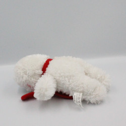 Doudou peluche ours blanc écharpe rouge AUZOU