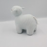 Doudou agneau mouton bleu blanc rayé TROUSSELIER
