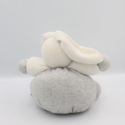 Doudou lapin gris blanc rayé poisson Zen KALOO