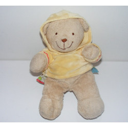 Doudou musical chien sweat capuche jaune NICOTOY