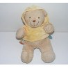Doudou musical chien sweat capuche jaune NICOTOY