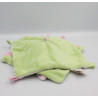 Doudou plat noeuds lapin rose vert BABY NAT