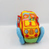 Peluche voiture tissu jaune rouge bleu vert PLAYSKOOL