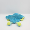 Doudou plat chat bleu vert escargot NICOTOY KIABI