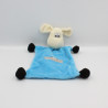 Doudou plat mouton bleu BRIOCHE