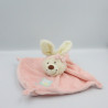 Doudou plat lapin rose bandeau TEX BABY