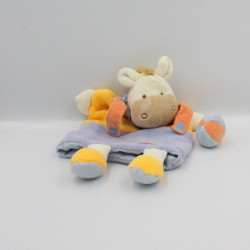 Doudou et Compagnie marionnette ane cheval Mario jaune parme Graines