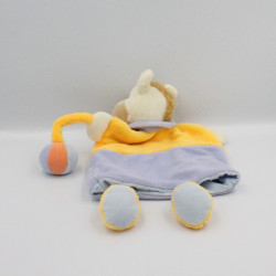 Doudou et Compagnie marionnette ane cheval Mario jaune parme Graines