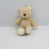 Doudou ours beige écharpe blanche TEX BABY
