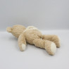 Doudou ours beige écharpe blanche TEX BABY