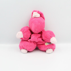 Doudou lapin rose TARTINE ET CHOCOLAT