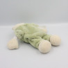 Doudou ours blanc vert CMP