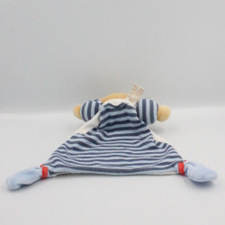 Doudou plat ours marin poisson rouge brodé TAKINOU