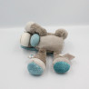 Doudou musical ane cheval gris bleu train NATTOU