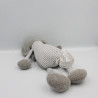 Doudou peluche éléphant gris blanc rayé ZARA HOME