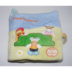 Livre d'éveil en tissu doudou éléphant BABYSUN