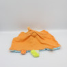 Doudou plat chien orange bleu vert Funny Farmer NATTOU