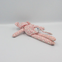Doudou souris pois rose rouge oiseaux PETIT BATEAU