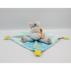 Doudou plat ane zébre gris...